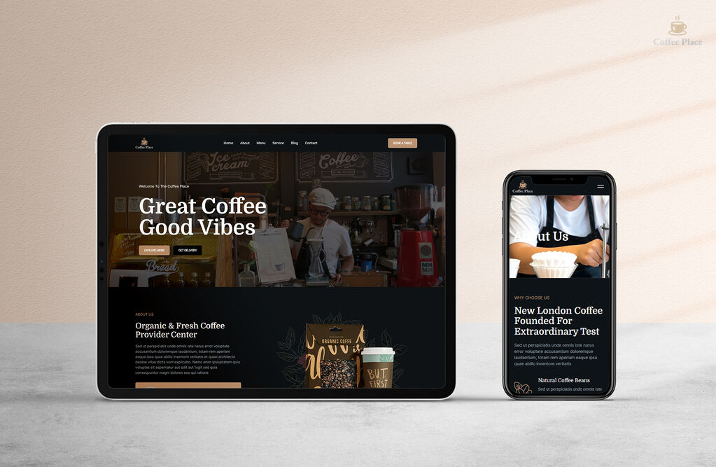 The Coffee Place Sable – Next.js Coffee Website for Enthusiasts & Customers